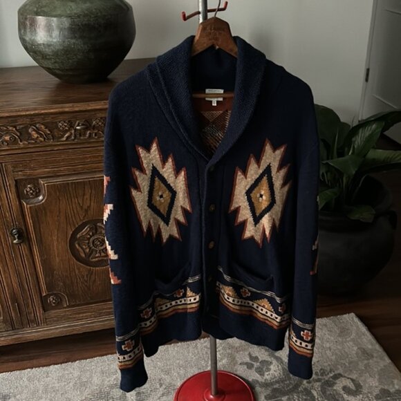 Faherty Aztec Sweater Cardigan - Picture 5 of 10